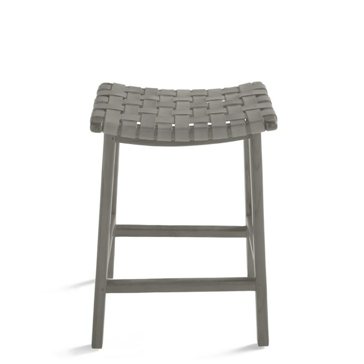 Aeterna Solid Wood Recamier Bar/Counter Stool