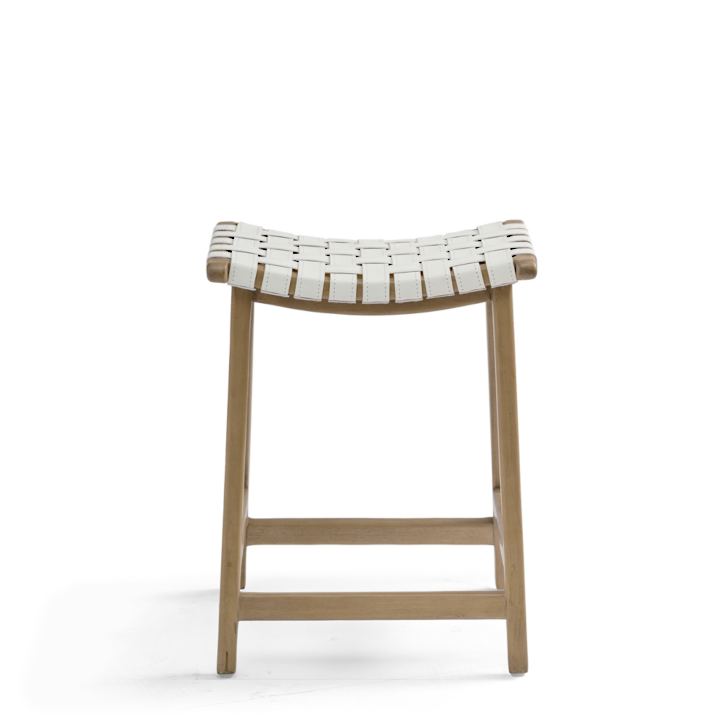 Aeterna Solid Wood Recamier Bar/Counter Stool