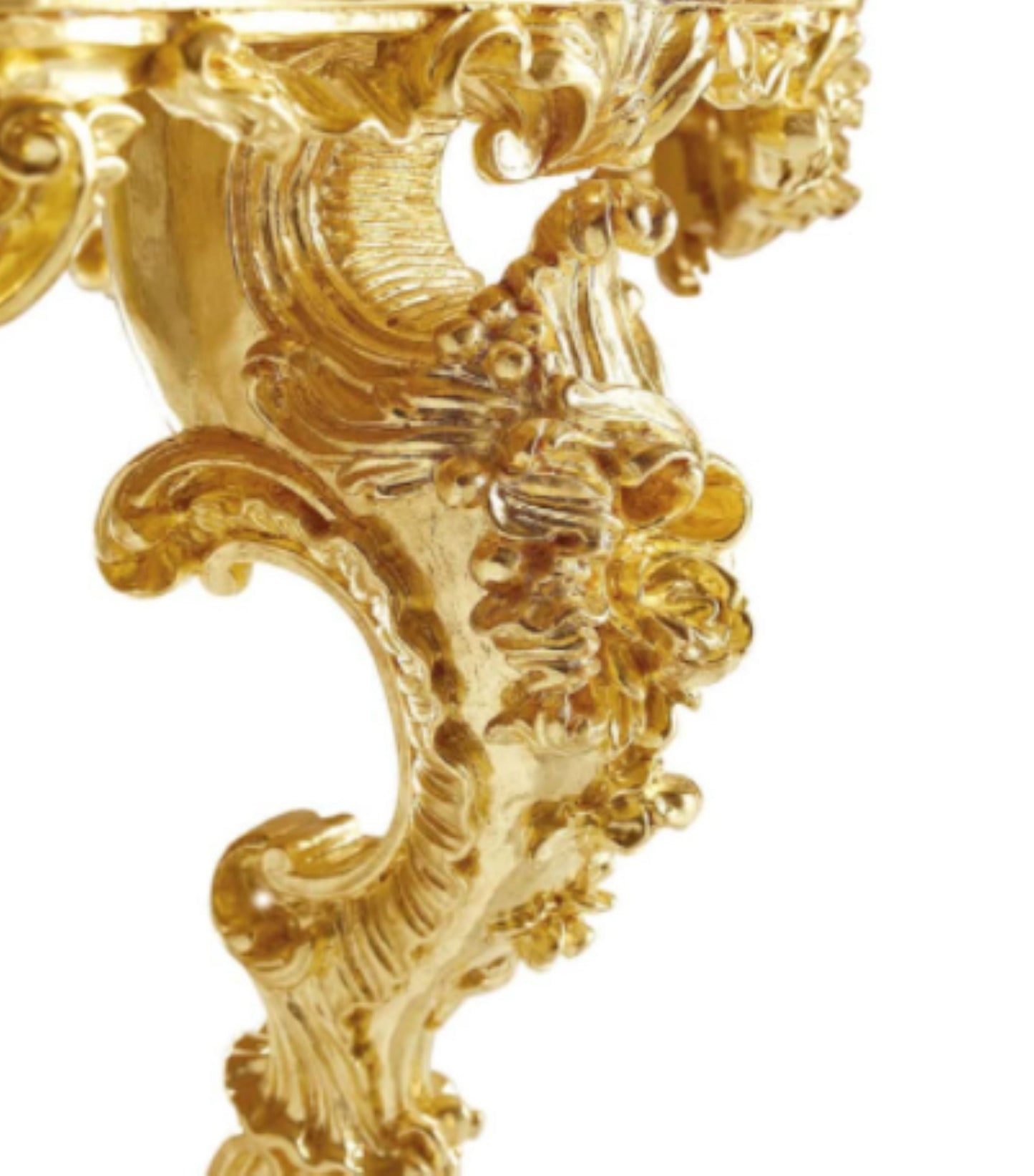 Malden Hand Carved Gold Leaf Luxury Dining Table Set