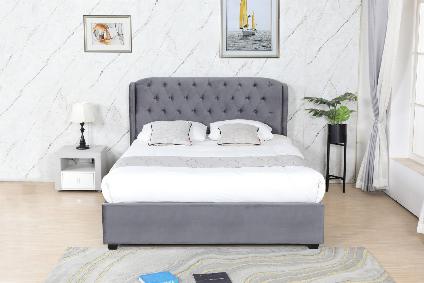 PF1801 Upholstered Bed Frame