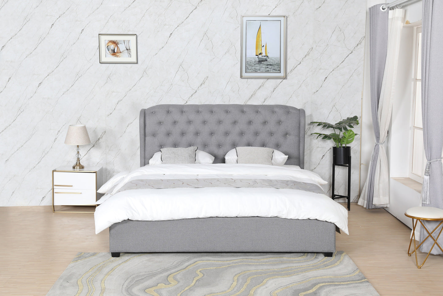 PF1801 Upholstered Bed Frame