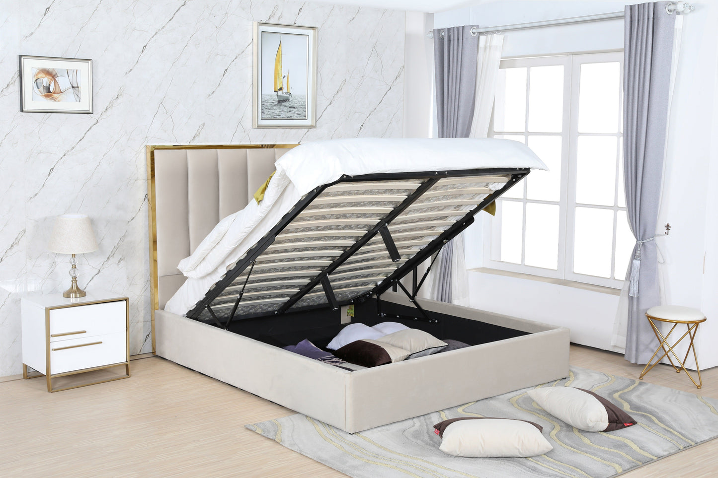 PF1901 Upholstered Bed Frame