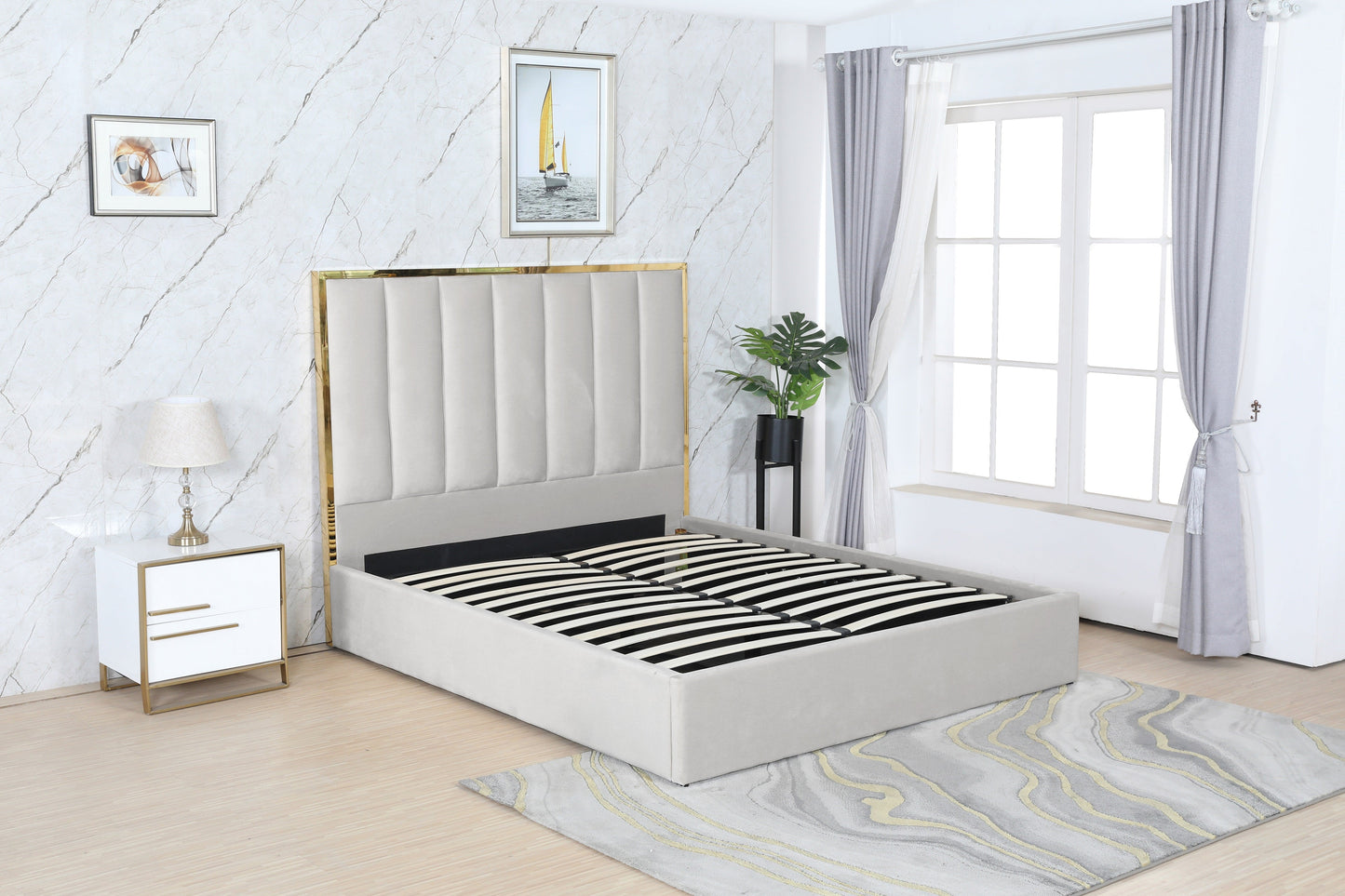 PF1901 Upholstered Bed Frame