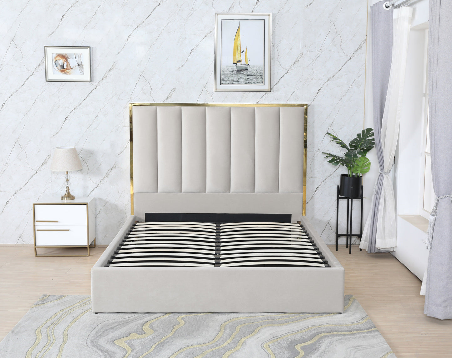 PF1901 Upholstered Bed Frame