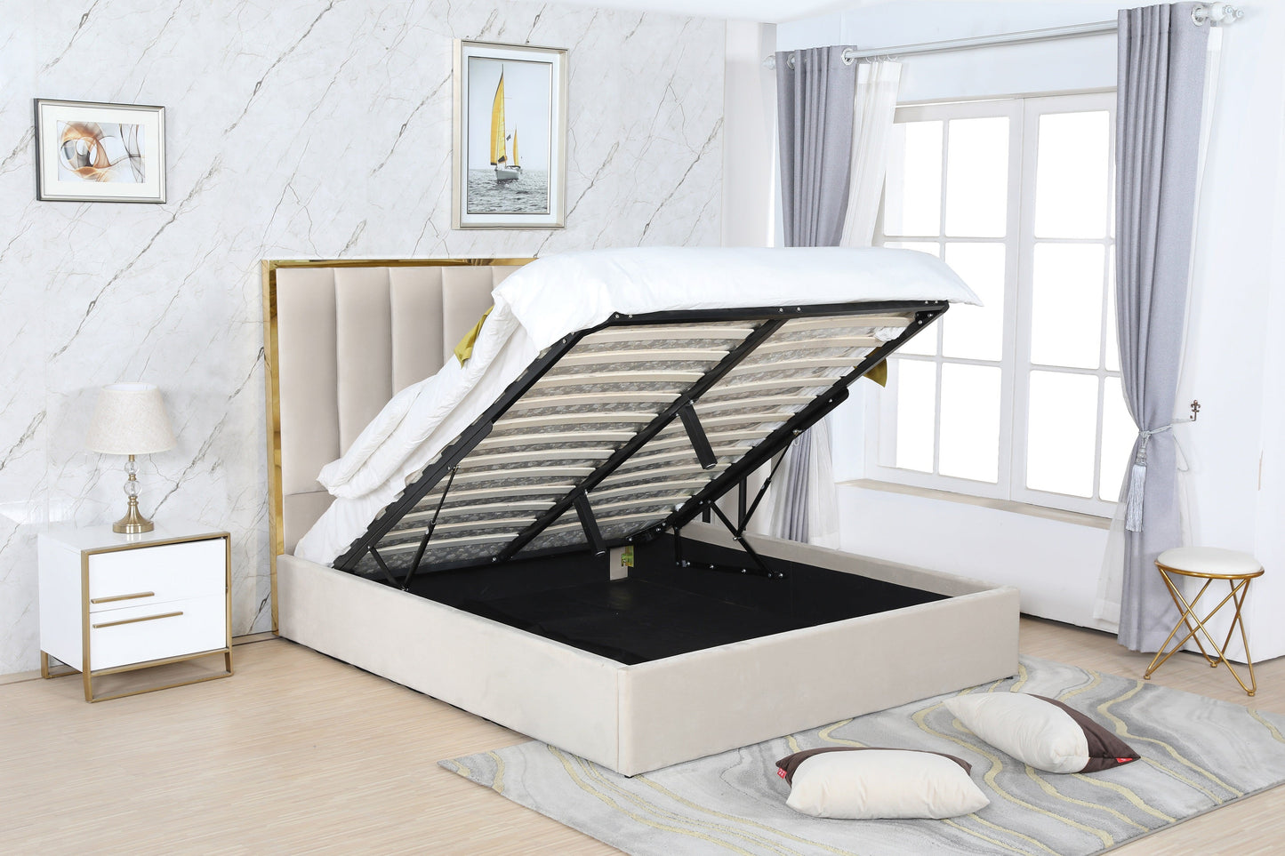PF1901 Upholstered Bed Frame