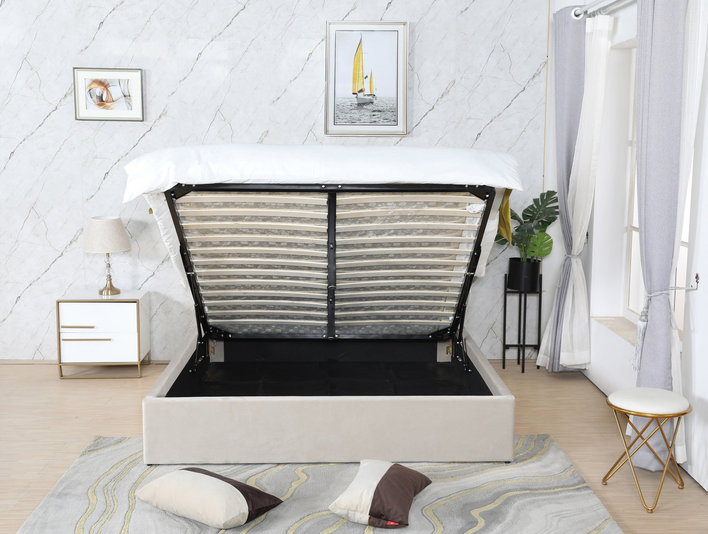 PF1901 Upholstered Bed Frame