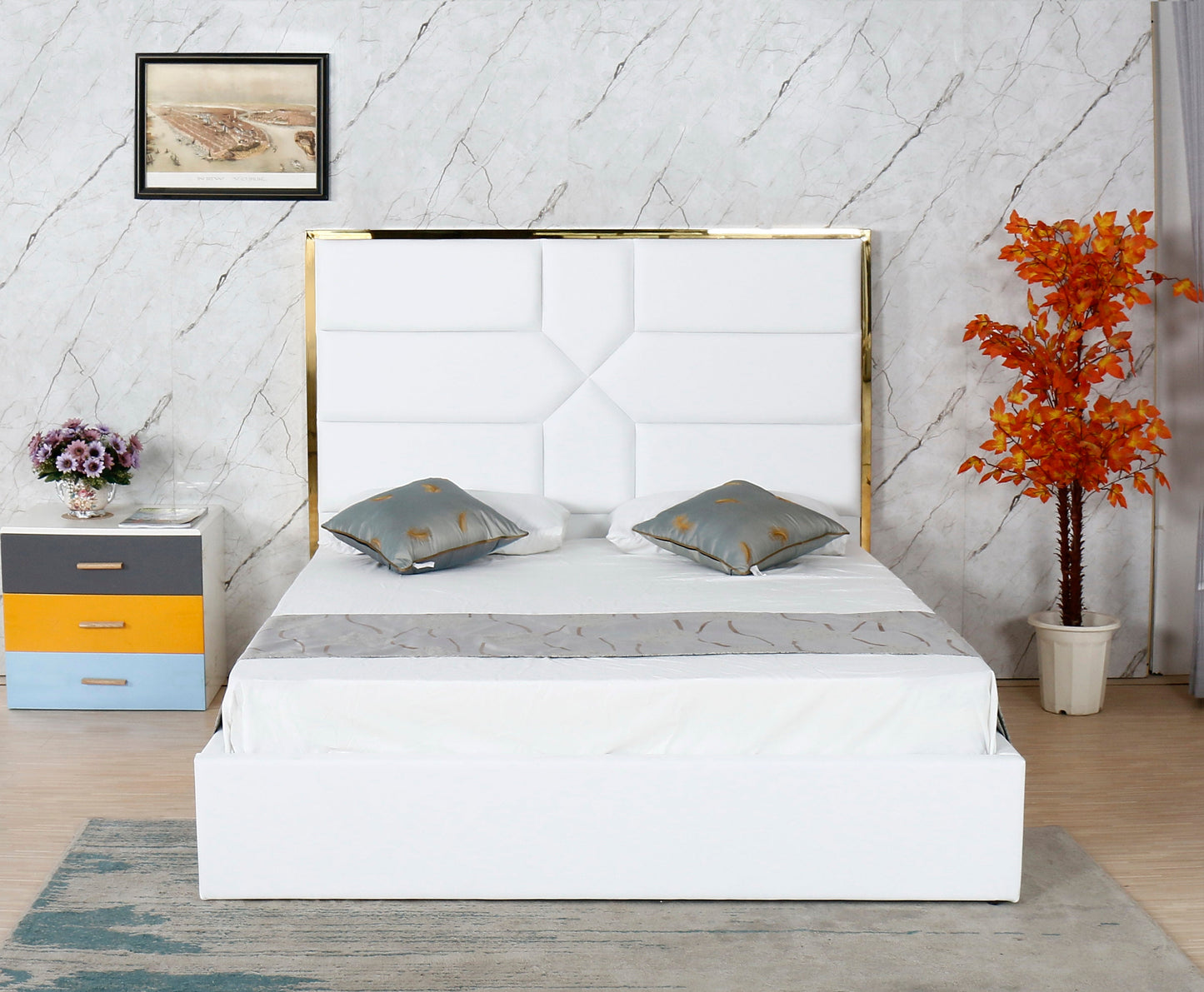 PF1902 Upholstered Bed Frame