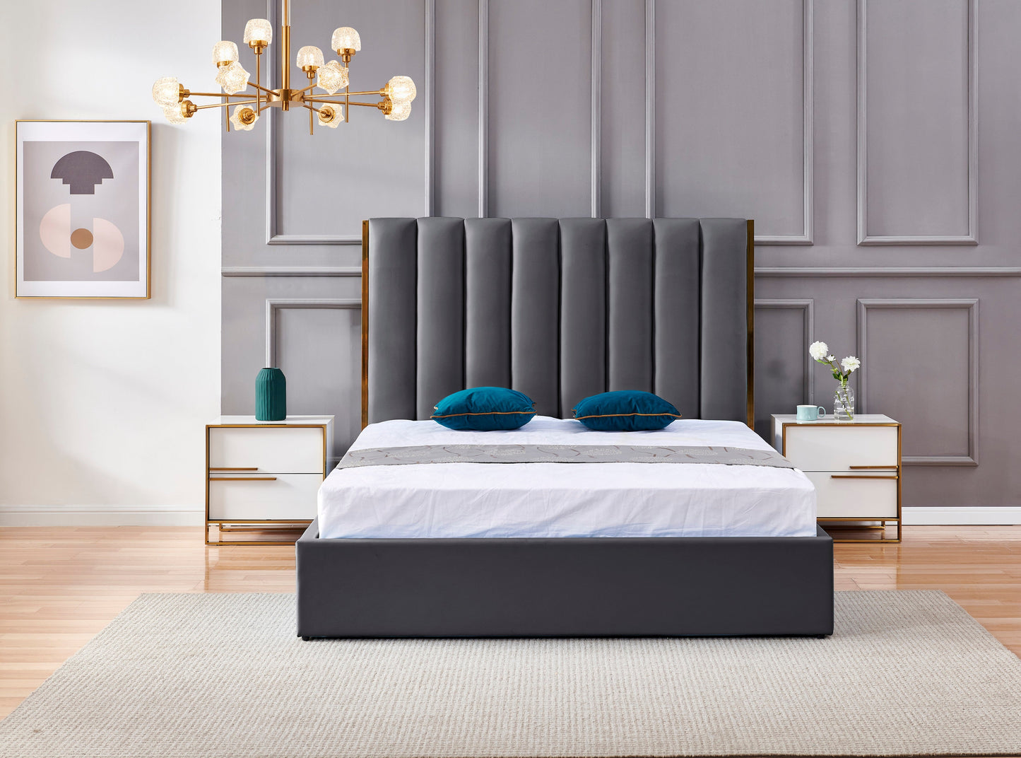 PF2002 Upholstered Bed Frame