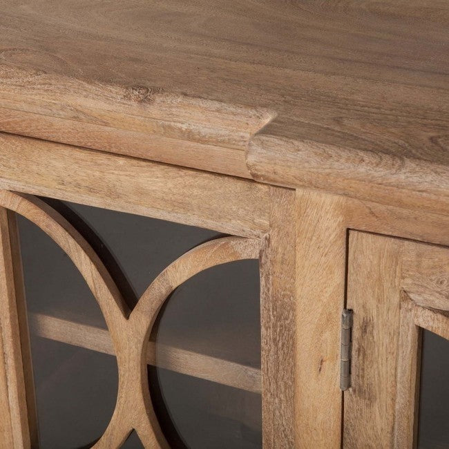 FRENCH ARCHED GLASS DOOR SIDEBOARD