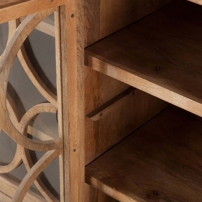 FRENCH ARCHED GLASS DOOR SIDEBOARD