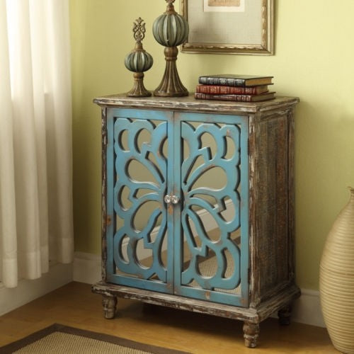FRENCH ARCHED MIRROR DOOR DUAL TONE SIDEBOARD