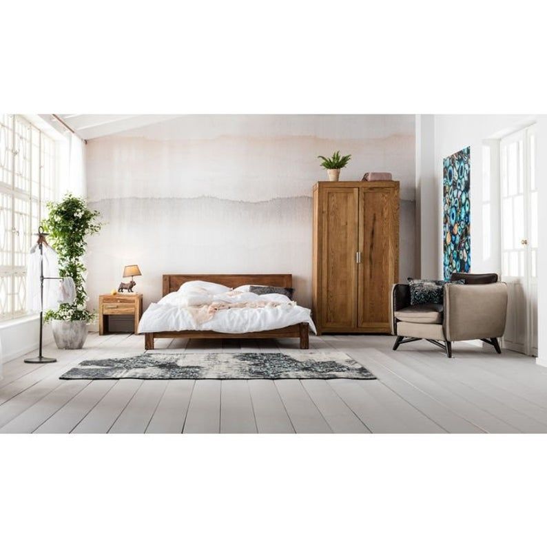 Boston Silver Contemporary Solid Wood New Design Bed