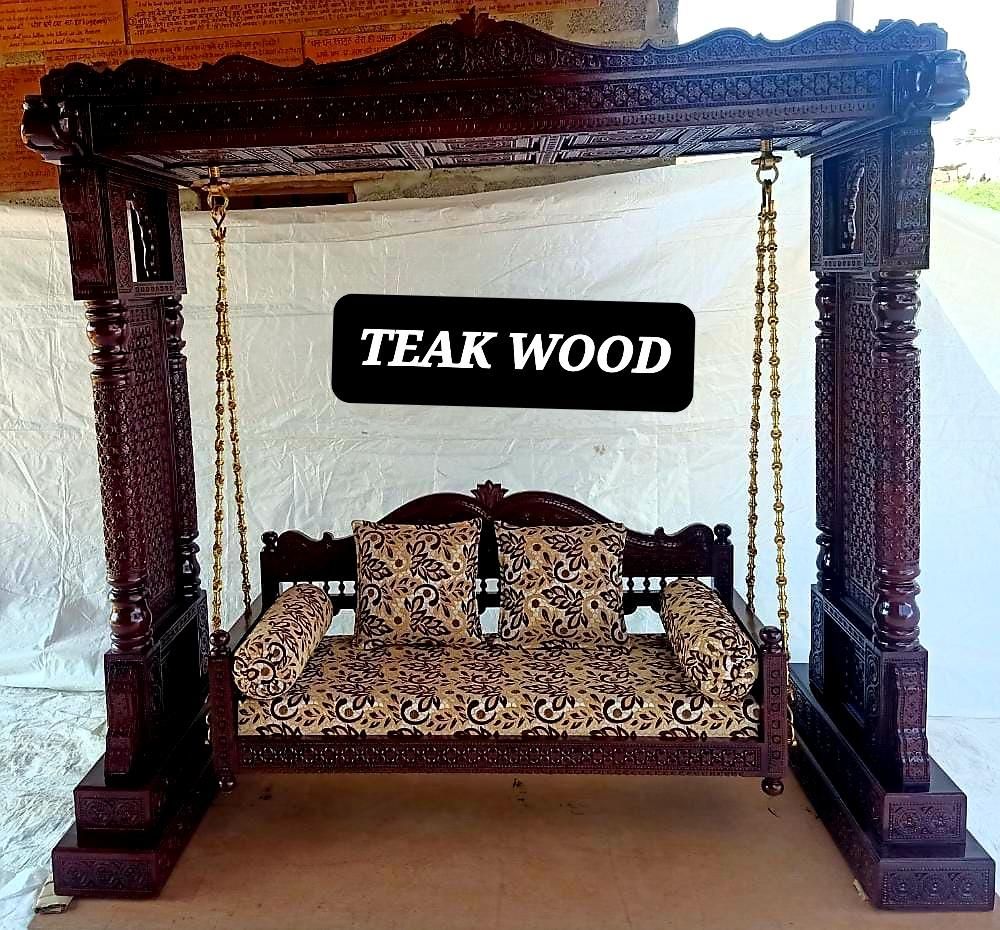 Duyan Hand Carved Indian Elephant Swing