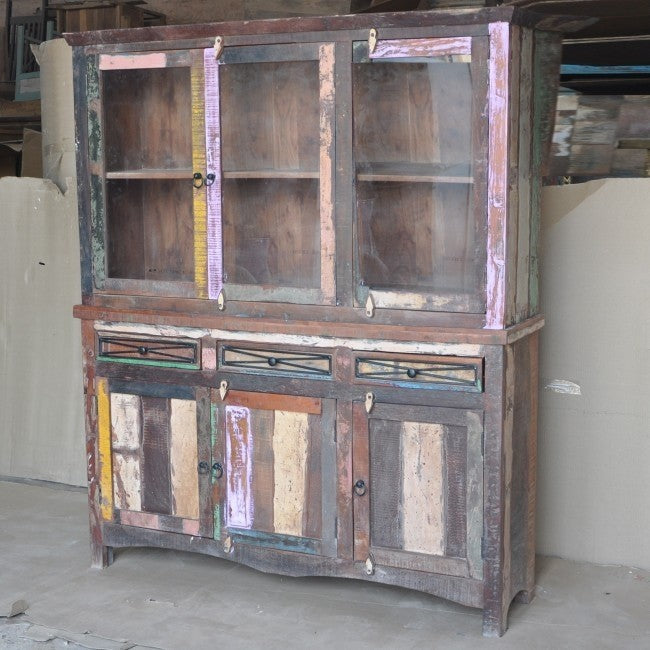 Rustica Reclaimed Library Bookcase Large Multicolor
