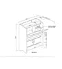 Mango Wood Study Desk in Walnut Finish