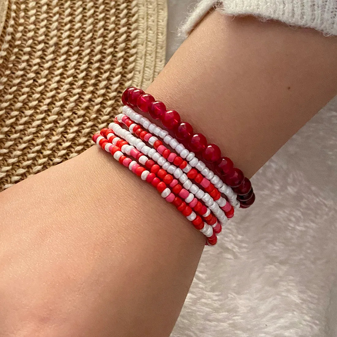 Casual Wedding Round Seed Bead Beaded Women's Bracelets