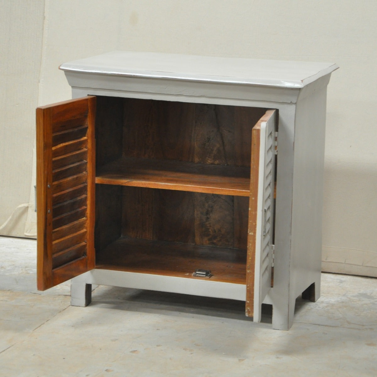 SHUTTER SIDEBOARD CABINET SMALL-Grey-80-40-75