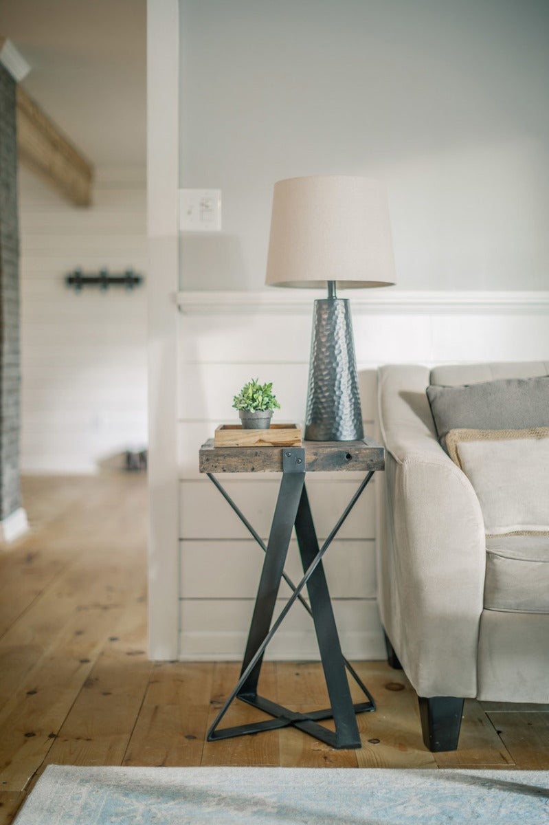 BULAN Industrial Hand-Forged Accent Table