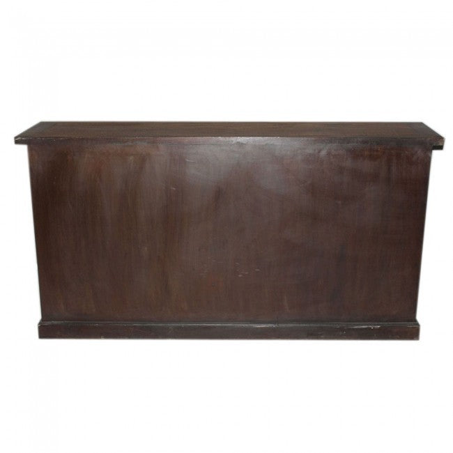 X DESIGN GLASS DOOR SIDEBOARD-Chocolate-200-40-100