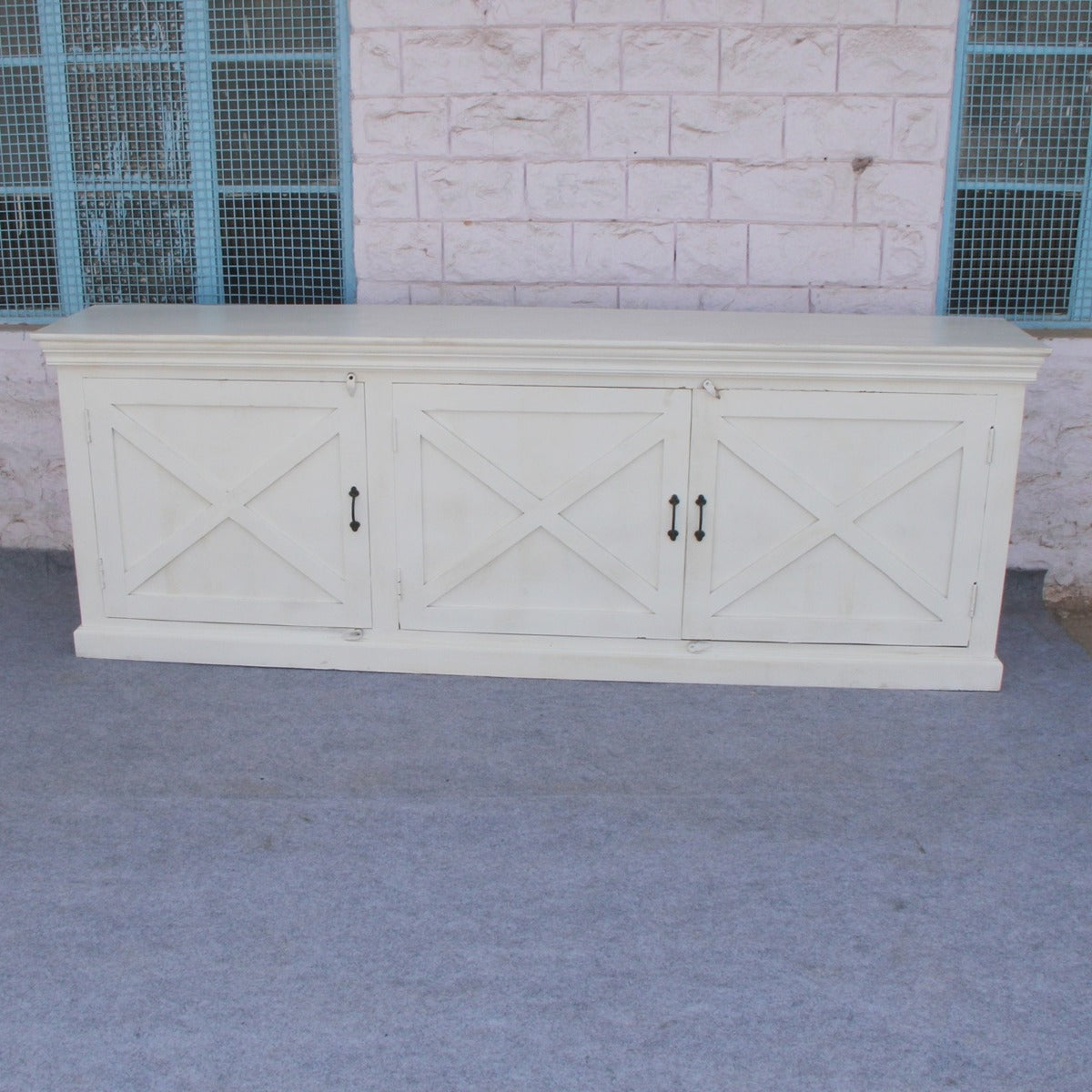 X DESIGN SOLID 3 WOODEN DOOR SIDEBOARD