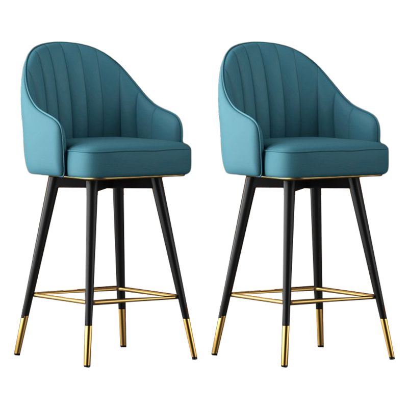 Abra Faux leather Bar Stool with steel Legs.