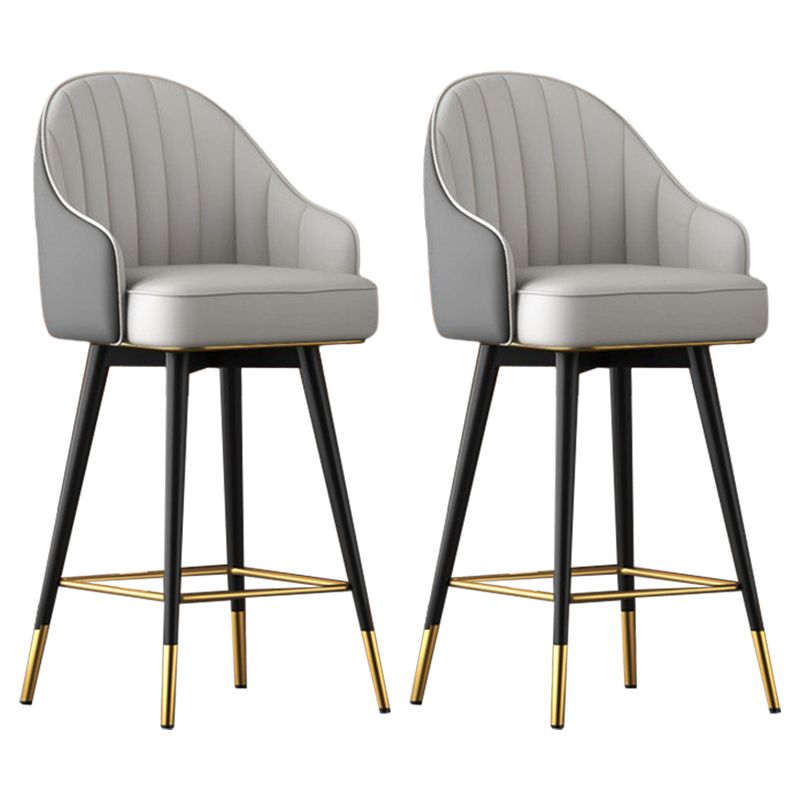 Abra Faux leather Bar Stool with steel Legs.