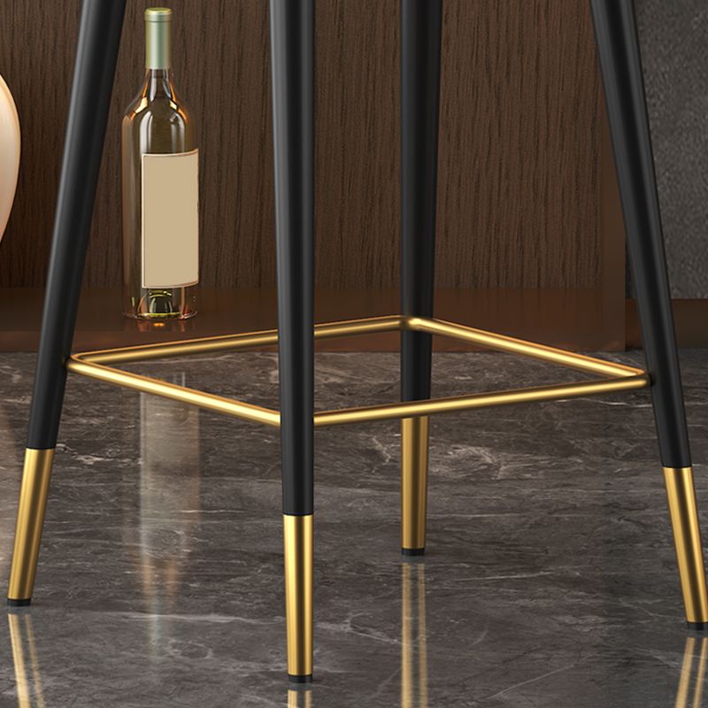 Abra Faux leather Bar Stool with steel Legs.