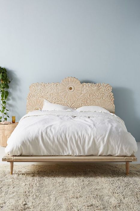 BOHEMIAN Style Floral King Bed Queen Bed-PFBSFBF