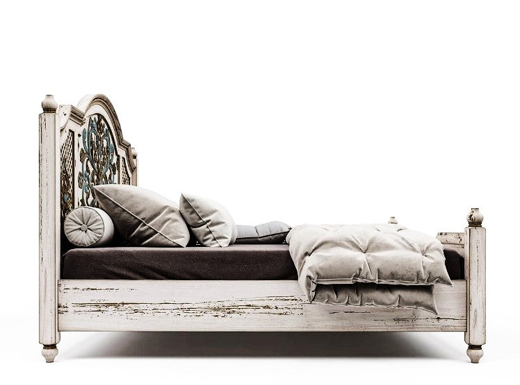 Huda Hand Carved Solid Wooden Bed / Bedroom Set