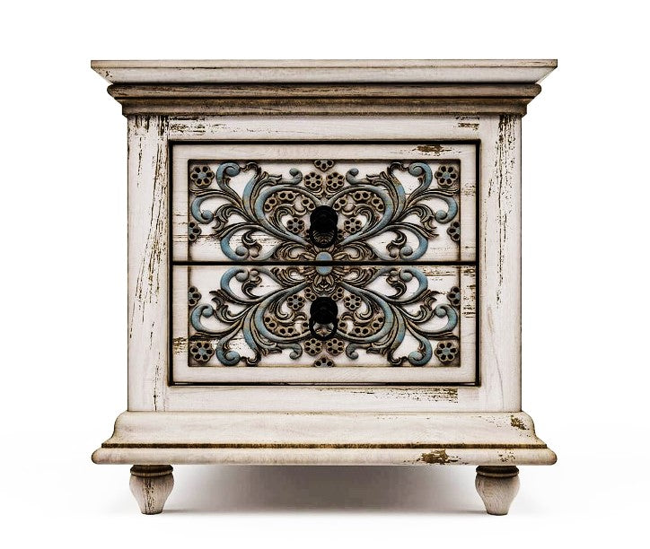 Huda Hand Carved Solid Wooden Bed / Bedroom Set