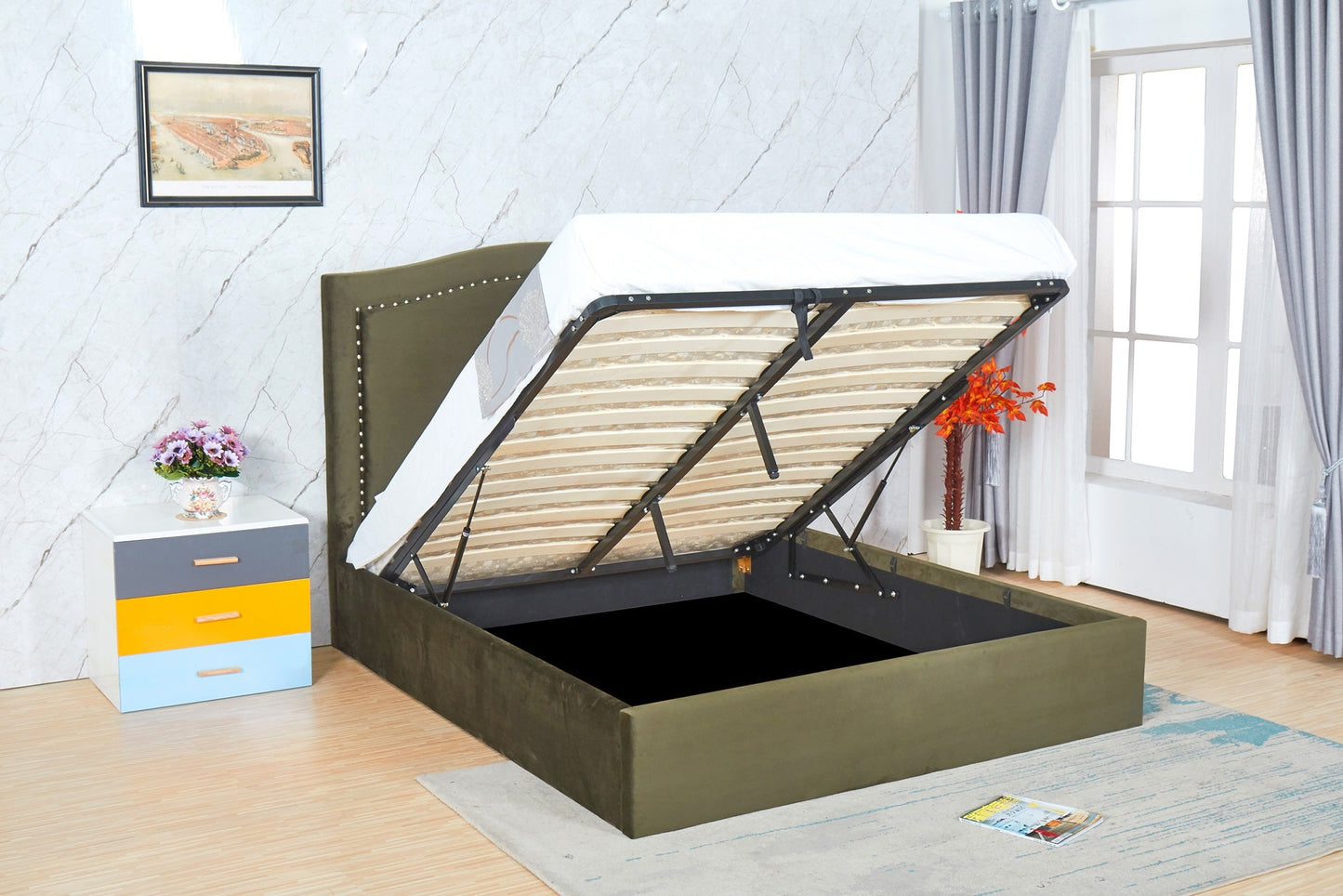 PF1617 Upholstered Bed Frame