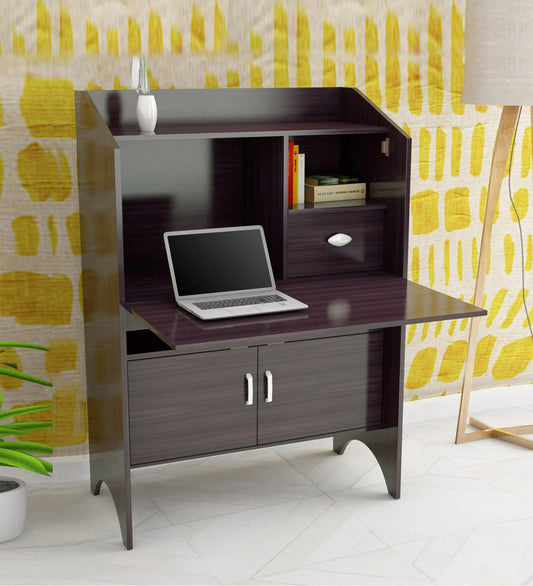 Mango Wood Study Desk in Walnut Finish