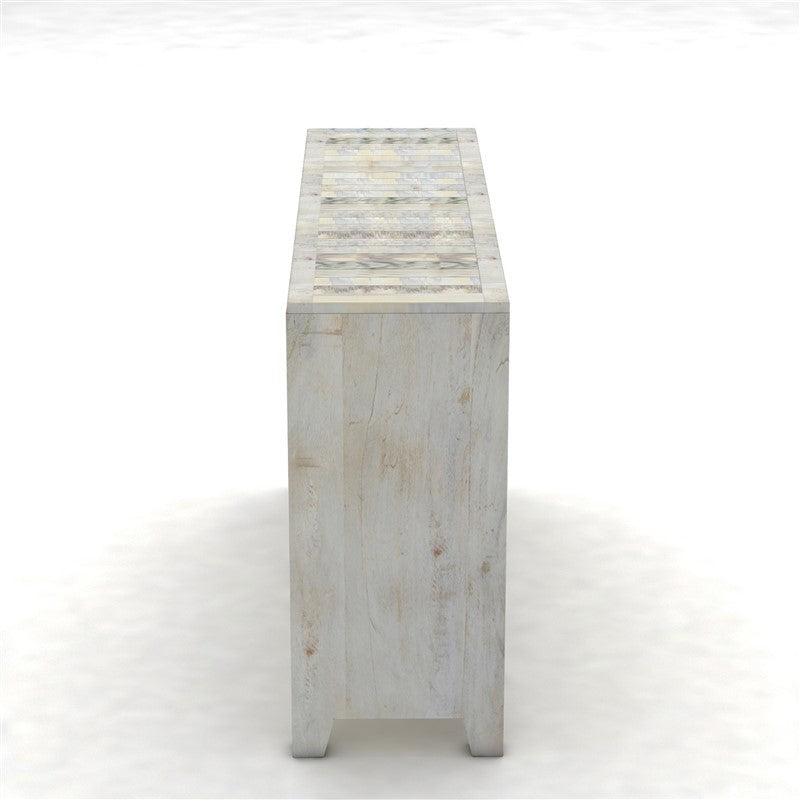 NIRVANA WHITEWASH TIMBER SIDEBOARD M