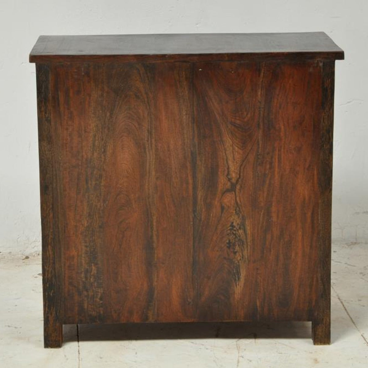 SHUTTER SIDEBOARD CABINET OF 2 DRAWERS-Chocolate-110-100-40