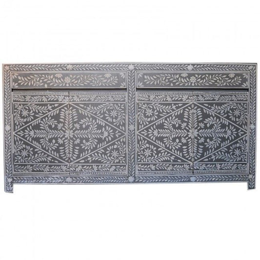 Fontana Garden Handcarved Bone inlay Buffet Table